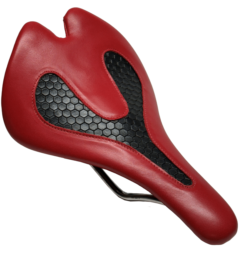 Red Patent Leather Black Honeycomb